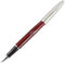 Gullor 095 Hidden Medium Nib Fountain Pen with Silver Cap - Red