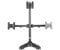MonMount Triple Monitor Stand Freestanding Triangle Orientation Holds Up to 27-Inch Screens, Black (LCD-3501T-B)