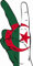 U24 Autocollant Peace Finger Algérie pour voiture