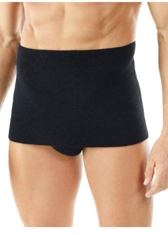 Medima Nierenwärmer Modell 320, Gr. M, Schwarz, Einfarbig, Warm und gemütlich, Erwachsene, Kälteempfindliche, Unisex, Winter, Nierenwärmer
