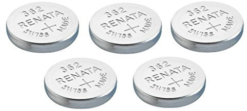 Renata Single Watch Battery Swiss Made 362 or SR 721 SW or AG 11 1.5 V (5 x 362 or SR 721 SW)