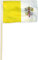 Fahne Flagge Vatikan - Papst Benedikt 30 x 45 cm mit Stab