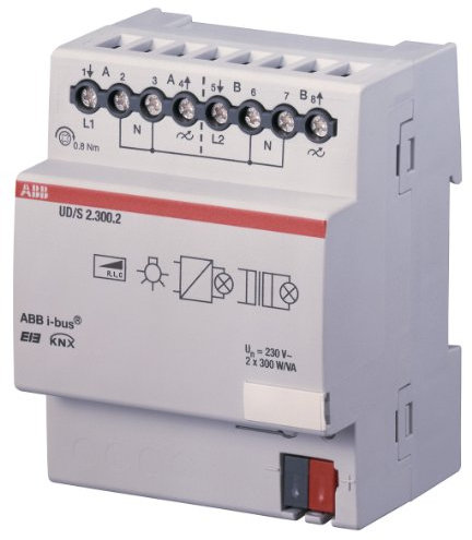 ABB UD/s2.300.2 EIB/KNX 3901REGHE Universal Dimming Actuator, 2 Way, 300 VA REG