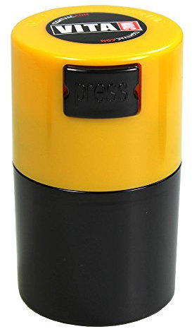 Vakuumgefäß 0,06L / Schwarz, Gelber Deckel