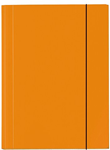 VELOFLEX 4442330 - Sammelmappe Velocolor, DIN A4, Eckspannermappe, Ordnungsmappe, Zeichenmappe, orange, 1 Stück