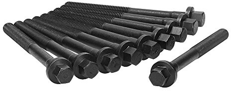 Ajusa 81003900 Head Bolt Set for Select Volvo: 1990-93 240, 1985-89 244, 1985-89 245, 1985-92 740, 1985 745, 1985-90 760, 1989-90 780, 1991-95 940; Set of 10