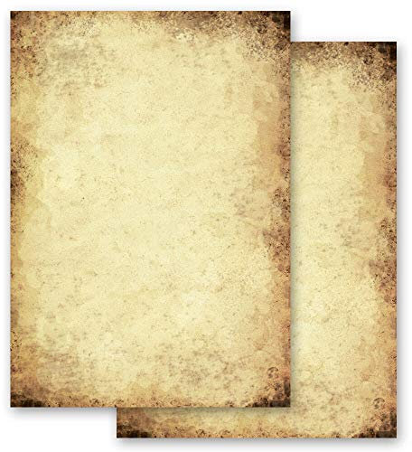20 Blatt Briefpapier Antik & History ALTES PAPIER - DIN A4 Format - Paper-Media