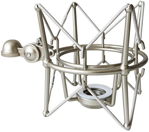 keepdrum MS088SV Silber Mikrofon-Spinne elastische Halterung für Rode Mikrofone NT1-A Podcsater Procaster