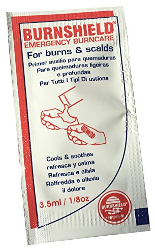 Brandsalbe, Gel zur Schmerzlinderung von Burnshield, für Notfall und Erste Hilfe, 25 Beutel