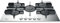 Hotpoint Ariston - Piano cottura a gas FTGHL 751 D/IX/HA finitura inox e griglie in ghisa da 75cm