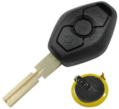 KONIKON Autoschlüssel Gehäuse Set HU58 + LIR2025 Batterie NEU passend für BMW E46 E39 M3 Z4 X3 E60
