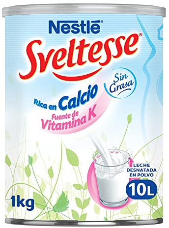 Sveltesse Nestlé, Leche en Polvo Desnatada, 1 Kg