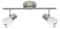 BRILLIANT Lampe Luca Spotrohr 2flg eisen/chrom/weiß | 2x R50, E14, 40W, geeignet für Reflektorlampen (nicht enthalten) | Köpfe schwenkbar