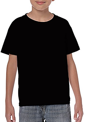 Gildan Childrens Unisex Soft Style T-Shirt L Black