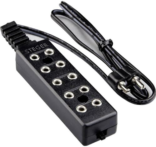 Rulke Rulke069464 Kahlert Licht 69464 Verteilerleiste mit Schalter 3.5V, Schwarz
