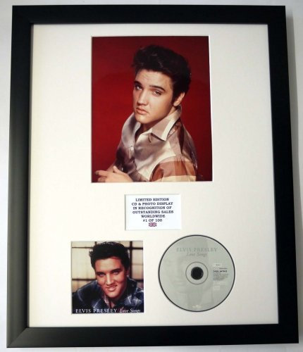 Elvis Presley/Darstellung mit Foto und CD | Limited Edition des Albums Love Songs