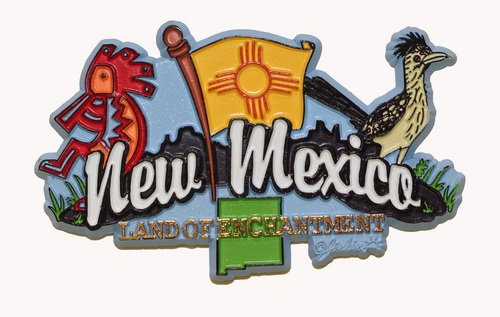 New Mexico State Elements Fridge Collectible Souvenir Magnet
