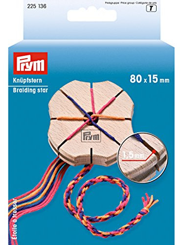 Prym Knüpfstern, Holz: 100%, beige, 80 x 15mm