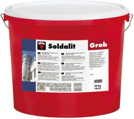 Keim 1111422 Soldalit Grob Silikat-Grundierfarbe in weiß 5kg