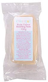 CAKE STAR Colour Edible Modelling Pastes- Sugar Paste For Figure Models- Flowers- Floral Gums- & Other Cake Decorations- Sets Hard- Smooth Finish - Nude 100g
