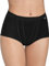 Pack of 2 sloggi Control Maxi Women's High Waist Panties – Very Comfortable, Soft and Breathable Cotton with Wide Waistband for a Light Contour, Available from size 40 to 56, Black (Black 0004), S