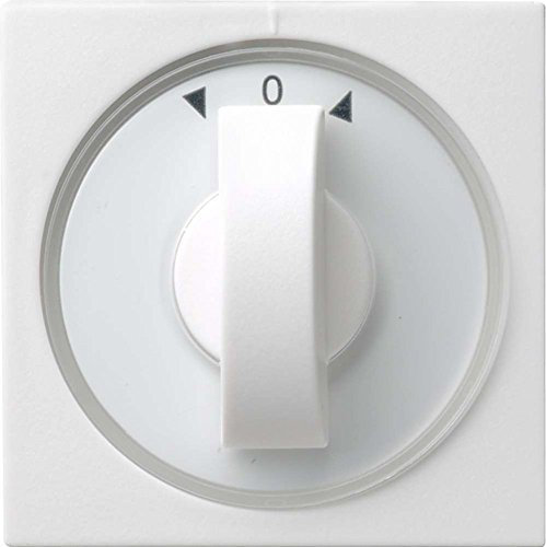 Gira Abdeckung 066627 Knebel Zeit+Jalousie System55 rwm, Reinweiß