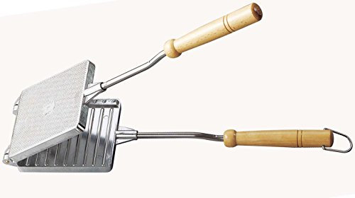 MAAJ® TOASTER TOASTEISEN/HERDEISEN HANDBROTRÖSTER AUS ALUMINIUM