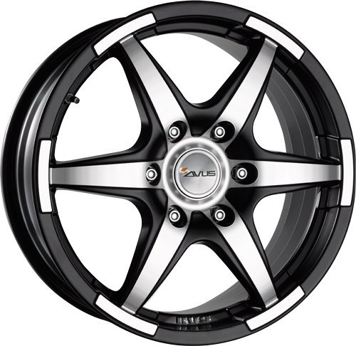 AVUS RACING - JANTE ALU GRIZZLY 6,5x16 5x127 ET+40 CB 71,6 MATT BLACK POLISHED