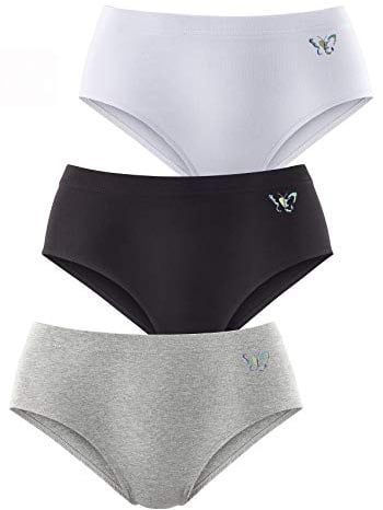 PETITE FLEUR Damen Formslip | im 3er-Pack mit Schmetterlingsmuster, figurformend