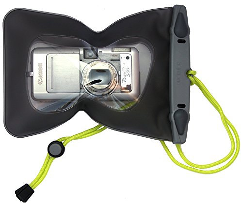 Aquapac Sacchetto custodia a tenuta stagna per fotocamere compatte, 26 cm, grigio (trasparente/grigio)