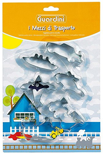 Guardini Set 6 Tagliabiscotti Mezzi di Trasporto