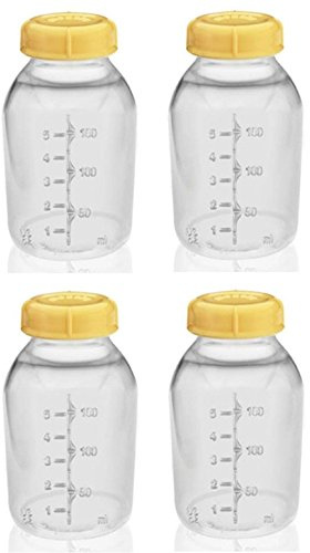 Medela Muttermilch Sammlung Lagerung Flasche w/Deckel 5 150 Ml X 4