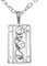 Scottish Jewellery Shop Anhänger Charles Rennie Mackintosh, Sterling-Silber, mit 46 cm langer Halskette
