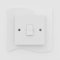Expression Products Single Light Switch or Plug Socket Back Plate Finger Surround Panel White Free Trolley Token Material Sample Included per Shipment