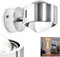 Wandlampe Sapri - Geradlinige Wandleuchte mit Schlitzen an der Seite - Wandspot aus Metall und Linsen aus Glas - Wand Lampe mit tollen Lichteffekten, ohne Leuchtmittel