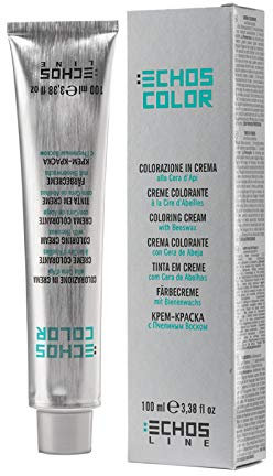 Echosline Echos Color Crema Colorante Professionale – Tinta Capelli Biondo Chiaro Naturale Cenere (8.01) - 100 ml