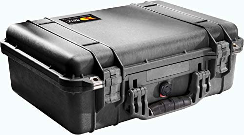 PELI 1500 Kameraschutzkoffer, IP67 Wasser- und Staubdicht, 19L Volumen, Ohne Schaum, Schwarz