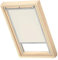 VELUX Original Dachfenster Verdunkelungsrollo, mit Grauer Führungsschiene, Hellbeige, für P06
