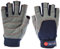 MOTIVEX Segelhandschuhe Rote Naht alle Finger geschnitten Grösse XXS - XXXL, S, Blaugrau