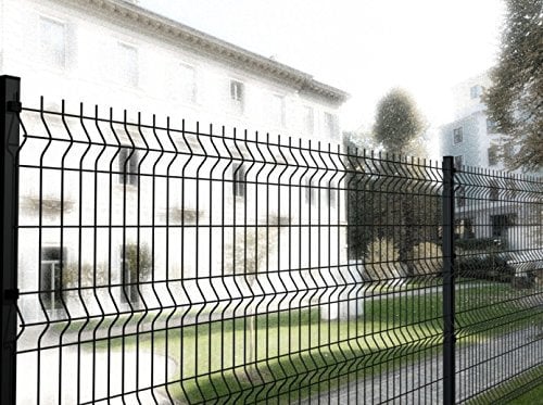 ITALFROM - Pannelli Recinzione Giardino Esterno (200x102h) Pannelli Rete Metallica Rigida, Rete Elettrosaldata per Recinzione Modulare Cancellata, Pannelli per Recinzioni Antracite (2285)