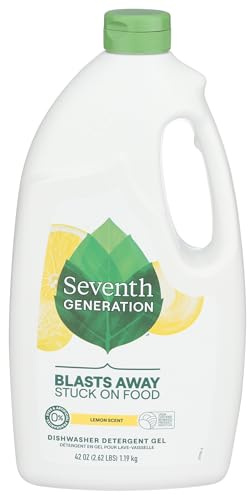 Automatic Dishwasher Detergent, Gel, Lemon Scent, 42 oz. Bottle