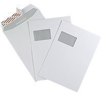 Elepa - rössler kuvert 30006877 Versandtaschen C5 mit Fenster, haftklebend, 90 g/qm, 500 Stück, weiß