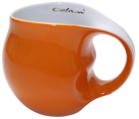 Colani Kaffeebecher, Porzellan, orange, 11 x 9,5 x 9 cm