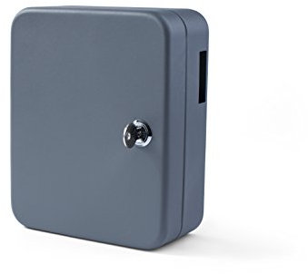 Pavo - Schlüssel-Kasten/Schrank, 30 Haken mit seitlichem Schlüsseleinwurf, dunkelgrau, 8036653, Grau