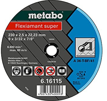Metabo Flexiamant super 125 x 2 x 22,2 Stahl, 616107000
