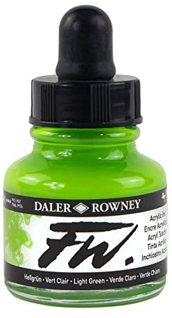 Daler - Rowney FW 29.5ml Art Bouteille d'encre acrylique - clair Vert