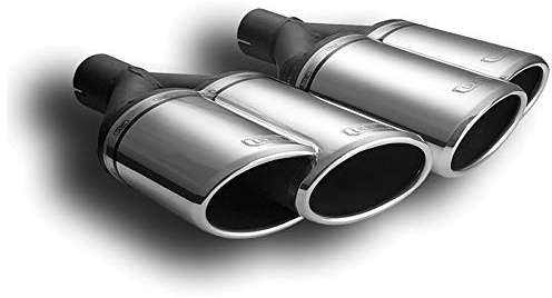 Ulter Sport N2-56L* Sportauspuff / Auspuffblende, Doppelendrohr, oval, links oder rechts, 160 x 65 x 200, exkl. Schalldämpfer Material: Edelstahl | Montage ->50mm - Edelstahl