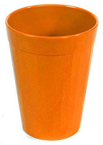 Harfield Orange 200ml Cups Children's Tumblers (Pack of 6) Reusable Virtually Unbreakable Polycarbonate