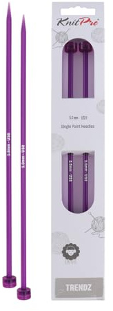 KnitPro Trendz Single Pointed Needles 12 (30cm) | 5.00mm
