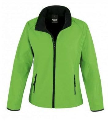 Result Women's R231F Printable Softshell Jacket - Vivid Green, Large/Size 14